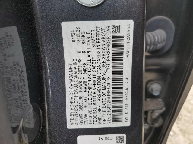 2024 HONDA CIVIC SPORT - 2HGFE2F51RH579178