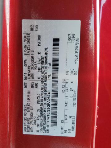 2016 FORD F150 SUPER 1FTEW1EG3GFA06740