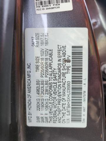 2017 ACURA RDX 5J8TB4H3XHL035993