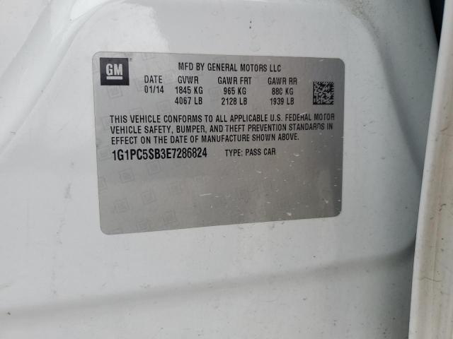 2014 CHEVROLET CRUZE LT - 1G1PC5SB3E7286824