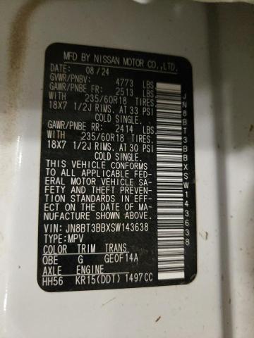 2025 NISSAN ROGUE SV JN8BT3BBXSW143638