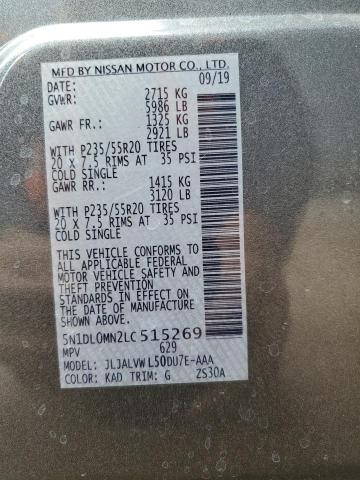 2020 INFINITI QX60 LUXE 5N1DL0MN2LC515269