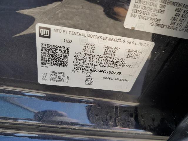 2023 GMC SIERRA K15 3GTPUJEK5PG100779