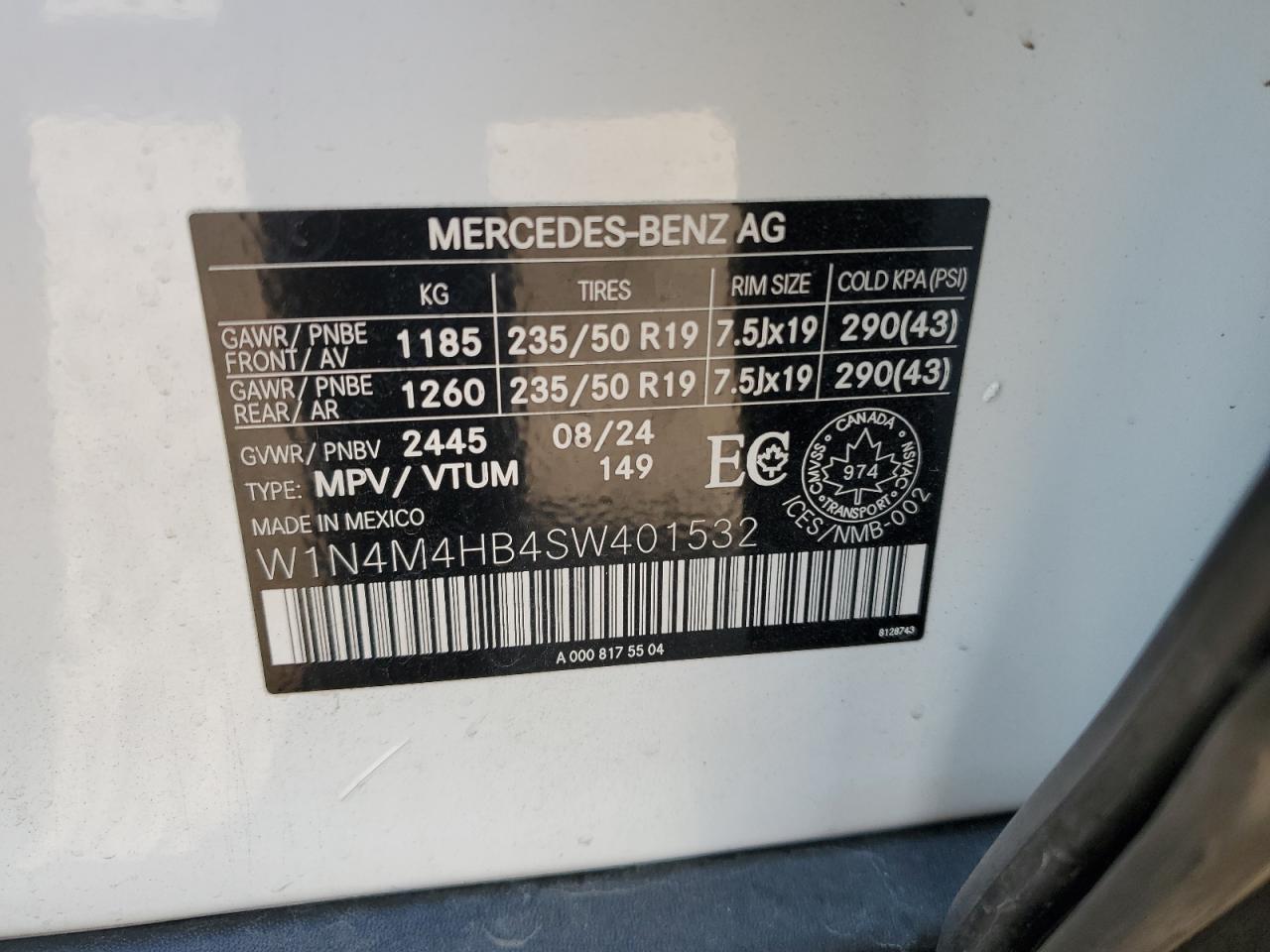 MERCEDES-BENZ GLB-CLASS 250 4MATIC