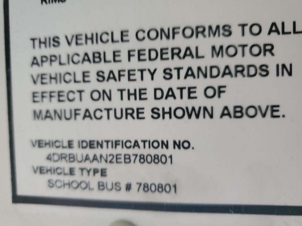 Lot #3234341050 2014 IC CORPORATION CE SERIES SCHOOL