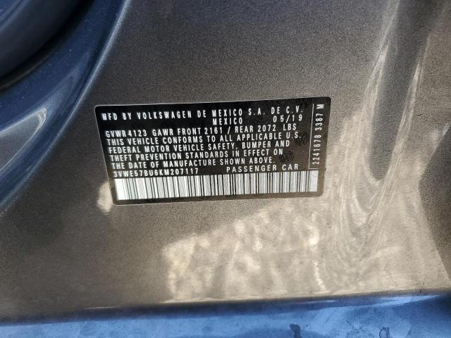 2019 VOLKSWAGEN JETTA SEL - 3VWE57BU6KM207117