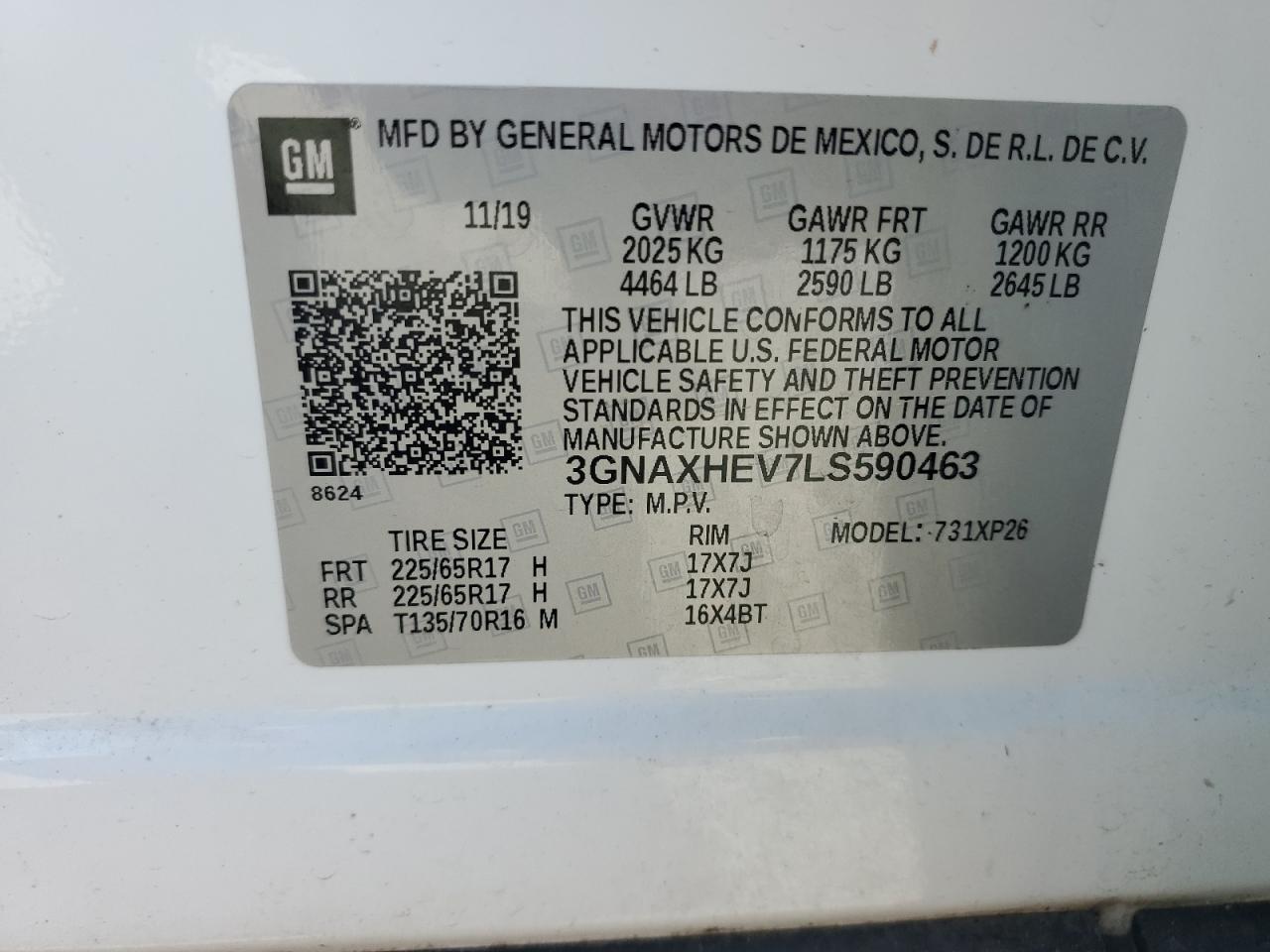 CHEVROLET EQUINOX LS