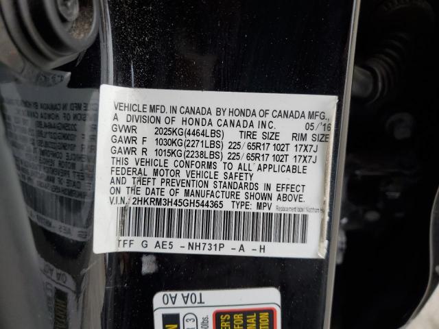 2016 HONDA CR-V SE 2HKRM3H45GH544365
