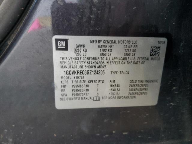 2016 CHEVROLET SILVERADO #3247935217