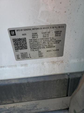 2020 CHEVROLET EQUINOX 3GNAXFEV0LS688934