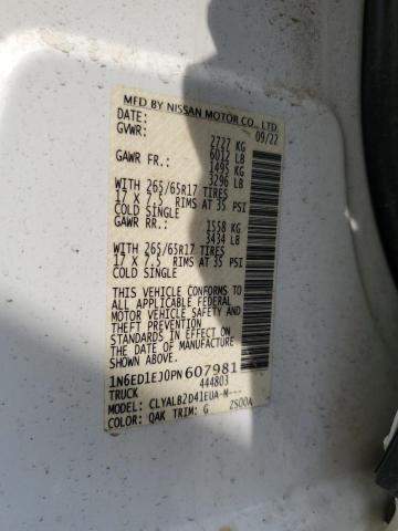 2023 NISSAN FRONTIER S 1N6ED1EJ0PN607981