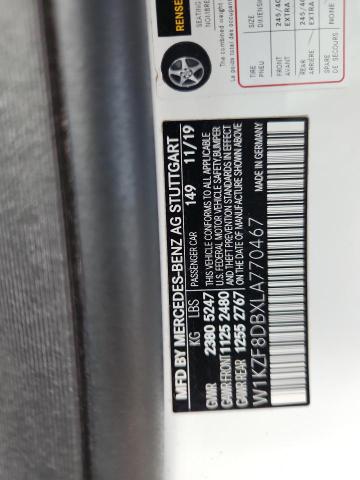 2020 MERCEDES-BENZ E 350 W1KZF8DBXLA770467