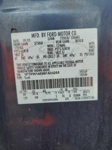 2006 FORD F150 SUPER #3304561439