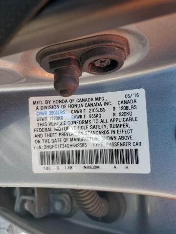 2016 HONDA CIVIC EX #3255363449