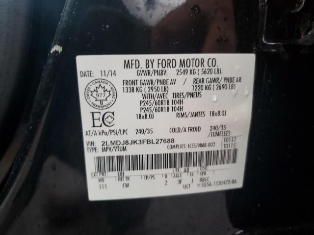 2015 LINCOLN MKX - 2LMDJ8JK3FBL27688