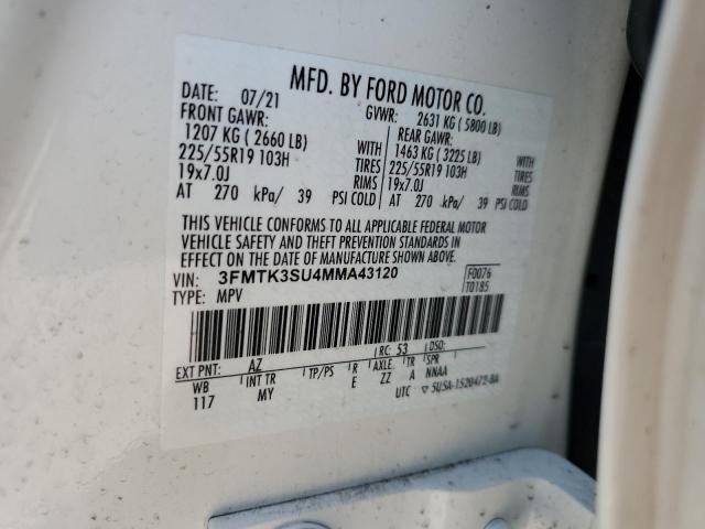 2021 FORD MUSTANG MACH-E PREMIUM - 3FMTK3SU4MMA43120