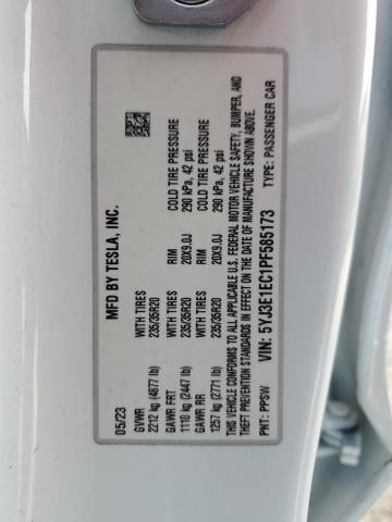 2023 TESLA MODEL 3 5YJ3E1EC1PF585173