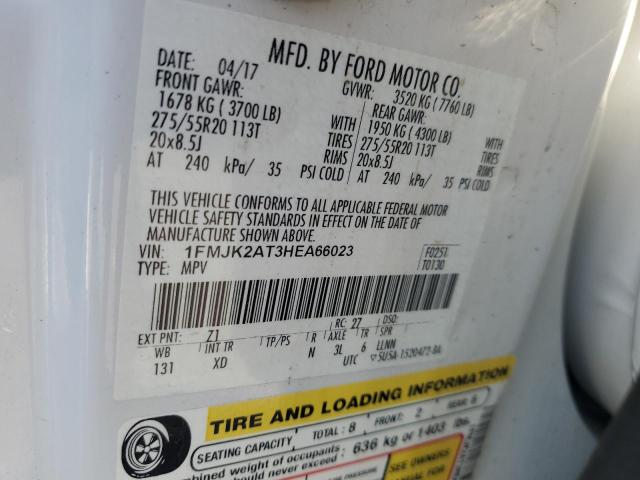 2017 FORD EXPEDITION EL LIMITED 1FMJK2AT3HEA66023