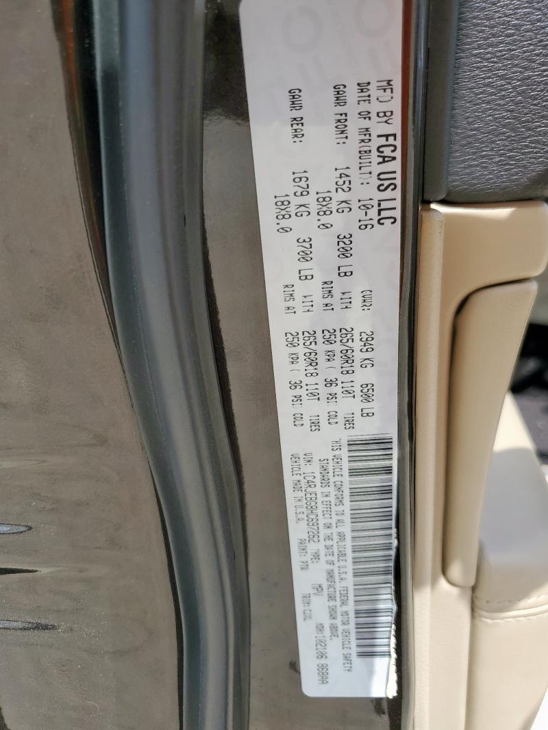 2017 JEEP GRAND CHER 1C4RJEBG8HC697262