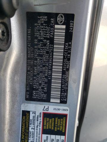 2017 TOYOTA CAMRY LE 4T1BF1FK8HU447522