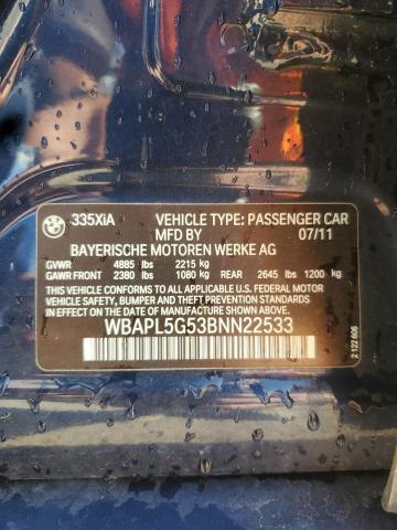 2011 BMW 335 XI - WBAPL5G53BNN22533