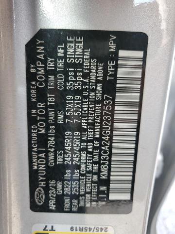 2016 HYUNDAI TUCSON LIMITED KM8J3CA24GU237537