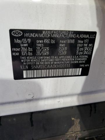 2019 HYUNDAI SANTA FE L 5NMS5CAA3KH120333