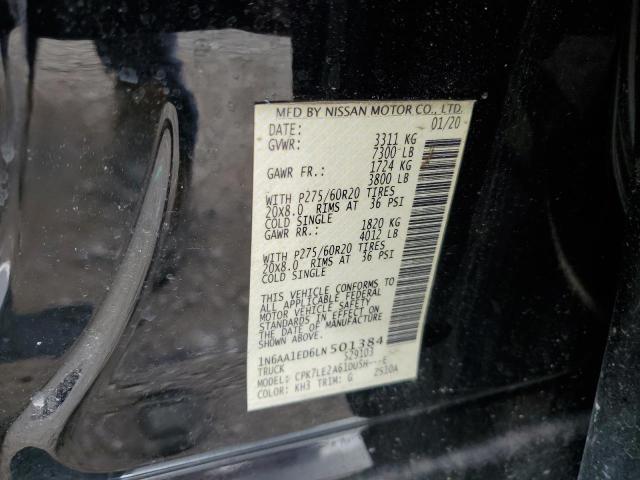 2020 NISSAN TITAN SV 1N6AA1ED6LN501384