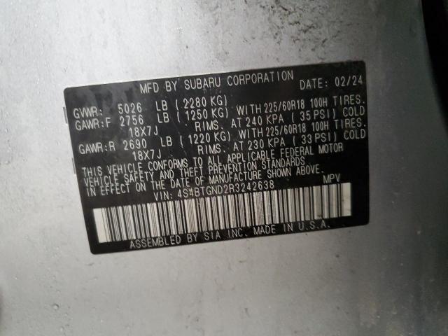 2024 SUBARU OUTBACK LI 4S4BTGND2R3242638