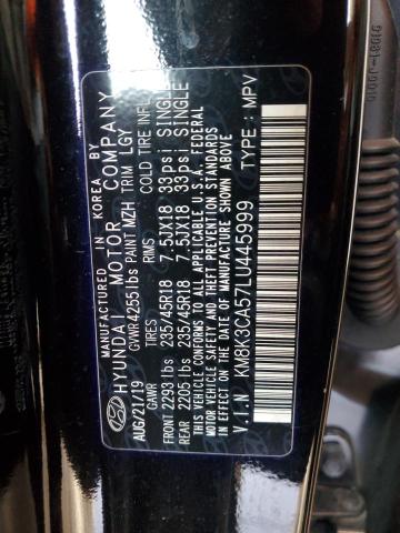 2020 HYUNDAI KONA LIMIT KM8K3CA57LU445999