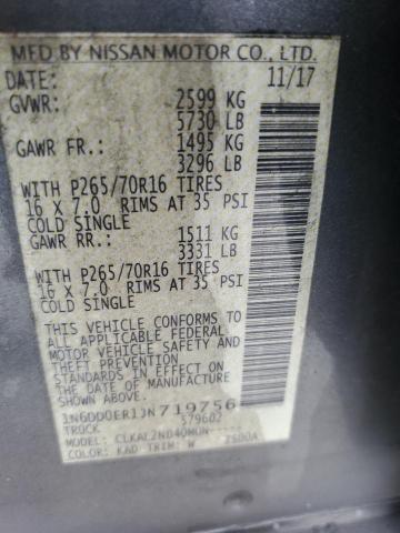 2018 NISSAN FRONTIER S 1N6DD0ER1JN719756