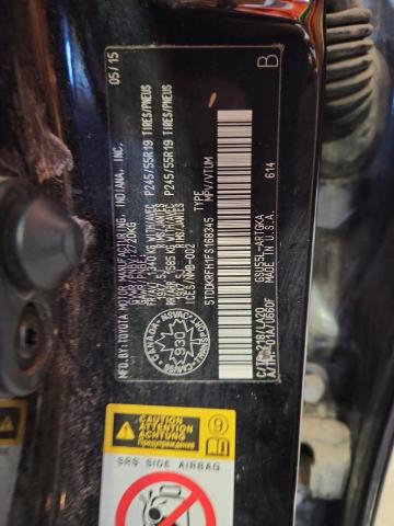 2015 TOYOTA HIGHLANDER - 5TDDKRFH1FS168345