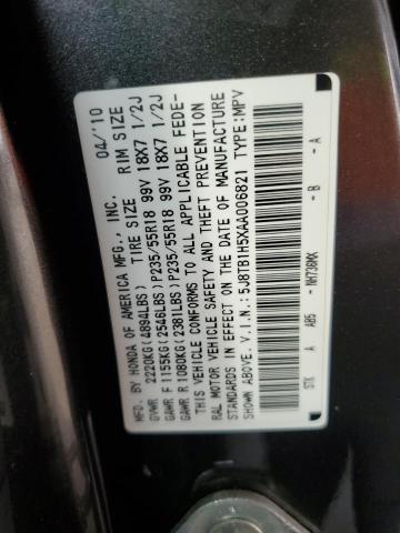 2010 ACURA RDX TECHNO - 5J8TB1H5XAA006821