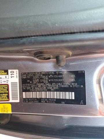 2019 TOYOTA SIENNA LE 5TDKZ3DC9KS001930