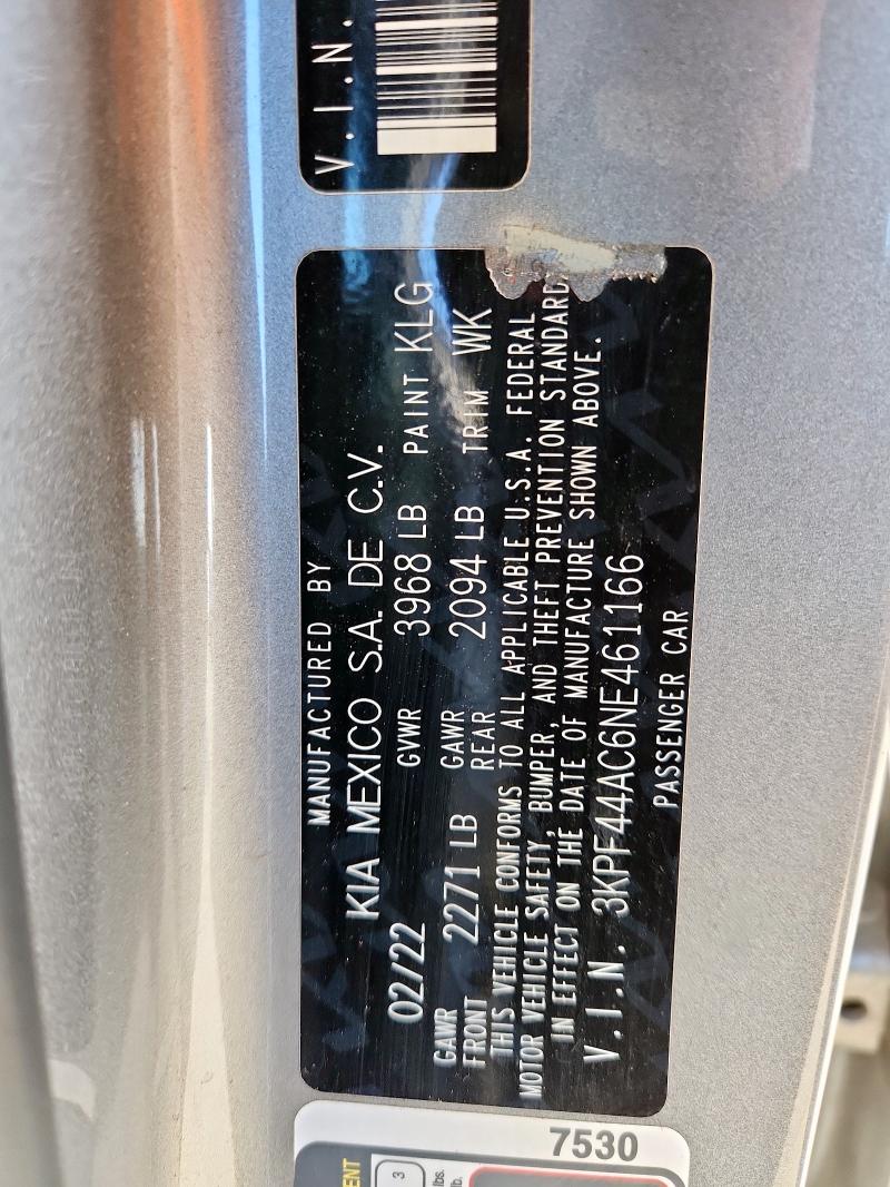 2022 KIA FORTE GT - 3KPF44AC6NE461166