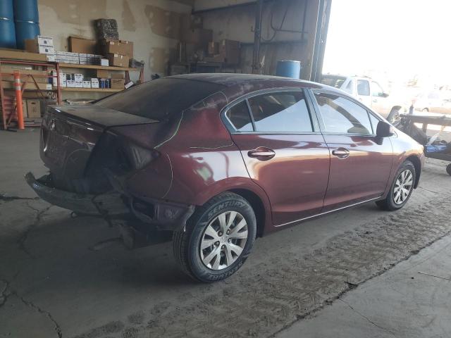 HONDA CIVIC LX 2012 red  gas 2HGFB2F57CH586703 photo #4
