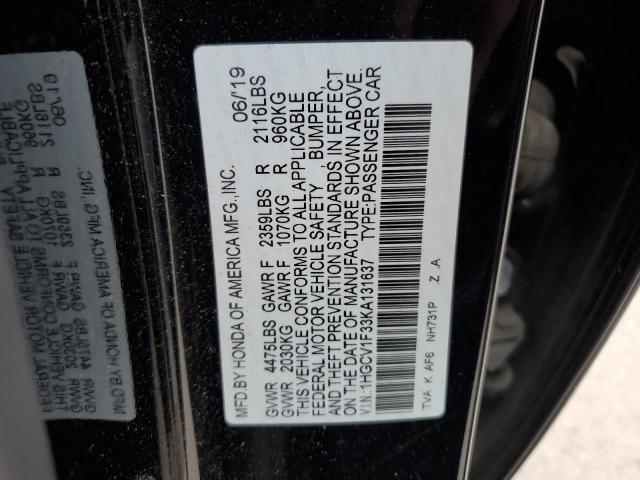 2019 HONDA ACCORD SPO - 1HGCV1F33KA131637