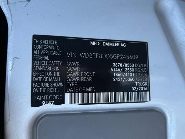 2016 MERCEDES-BENZ SPRINTER 2 WD3PE8DD5GP245609