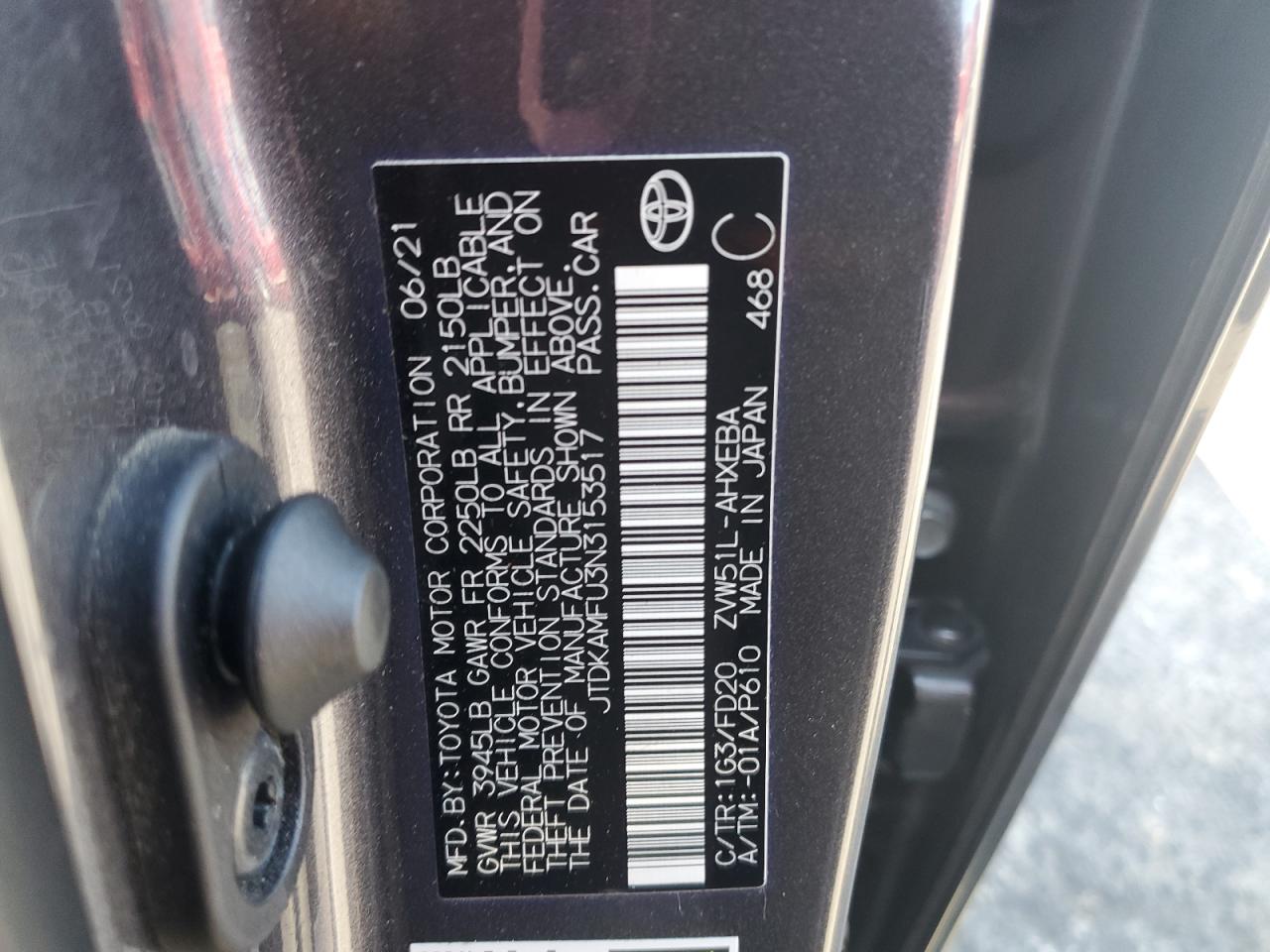 TOYOTA PRIUS NIGHT SHADE