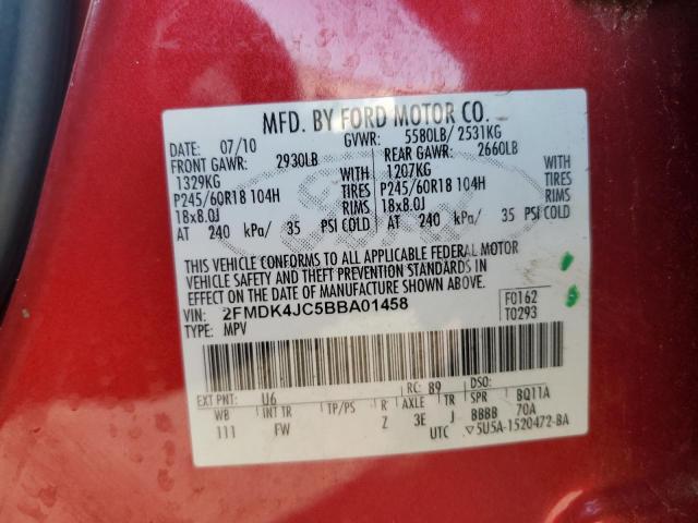 2011 FORD EDGE SEL #3269890143