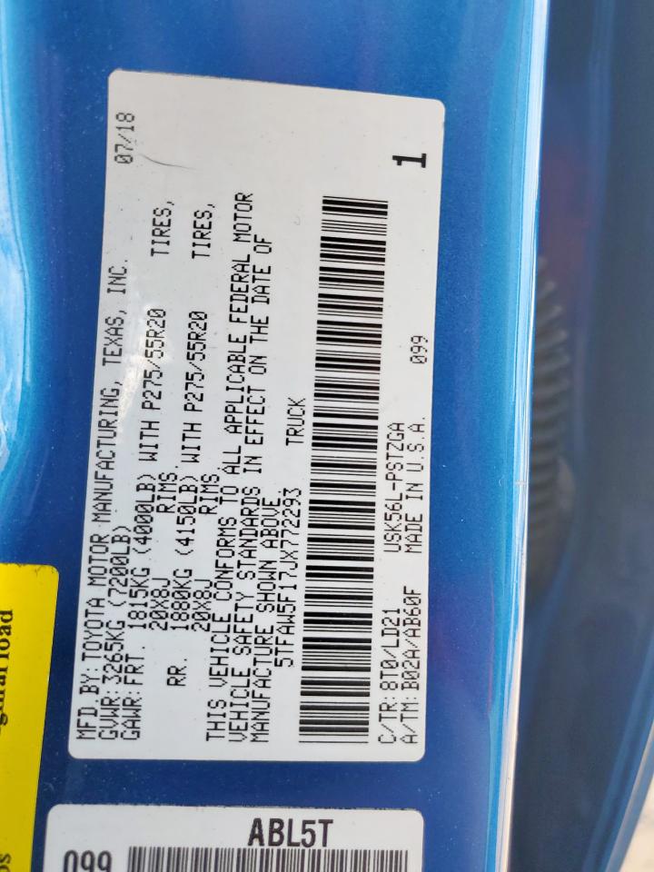 TOYOTA TUNDRA CREWMAX 1794