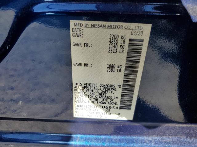 2020 NISSAN LEAF SV PL 1N4BZ1CP1LC306954