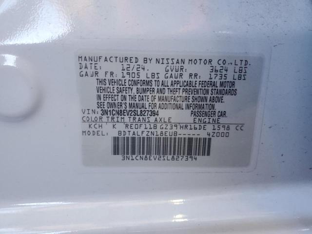 2025 NISSAN VERSA SV 3N1CN8EV2SL827394