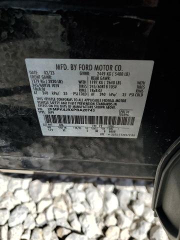 2023 FORD EDGE SEL 2FMPK4J9XPBA20743