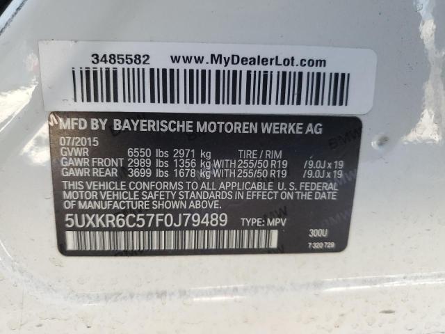 2015 BMW X5 XDRIVE5 5UXKR6C57F0J79489