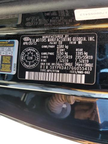 2016 KIA SORENTO SX - 5XYPKDA17GG055413