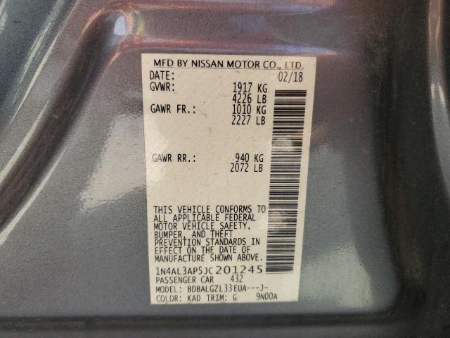 2018 NISSAN ALTIMA 2.5 1N4AL3AP5JC201245