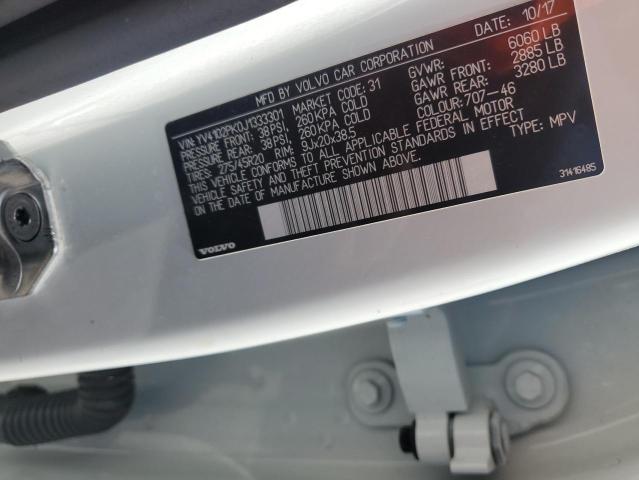 2018 VOLVO XC90 T5 YV4102PK0J1333301