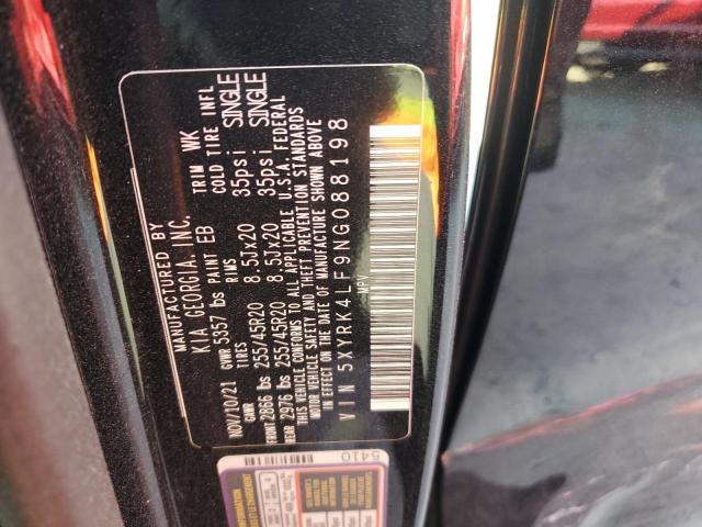 2022 KIA SORENTO SX - 5XYRK4LF9NG088198