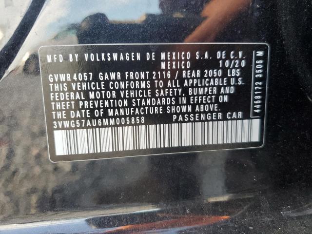 2021 VOLKSWAGEN GOLF 3VWG57AU6MM005858
